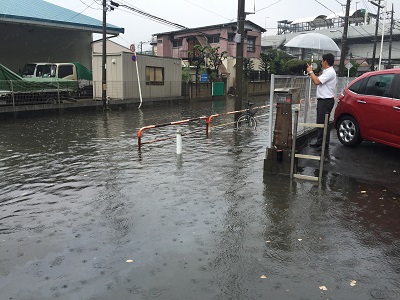 台風９号！！