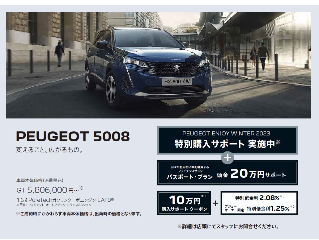 在庫車限り無くなり次第終了 PEUGEOT 308